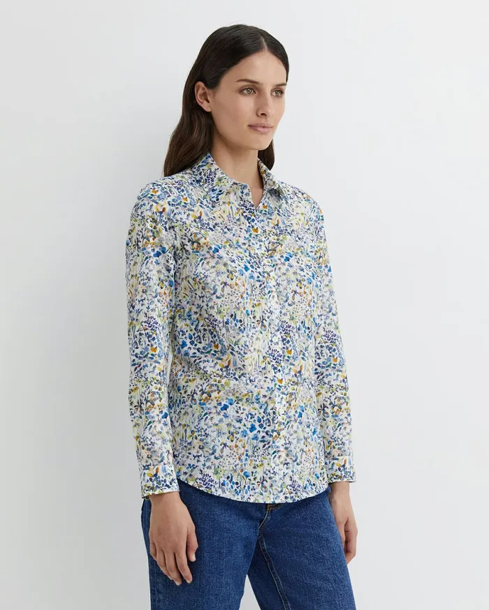 Sportscraft Felda Liberty Shirt White Multi Women Shirts