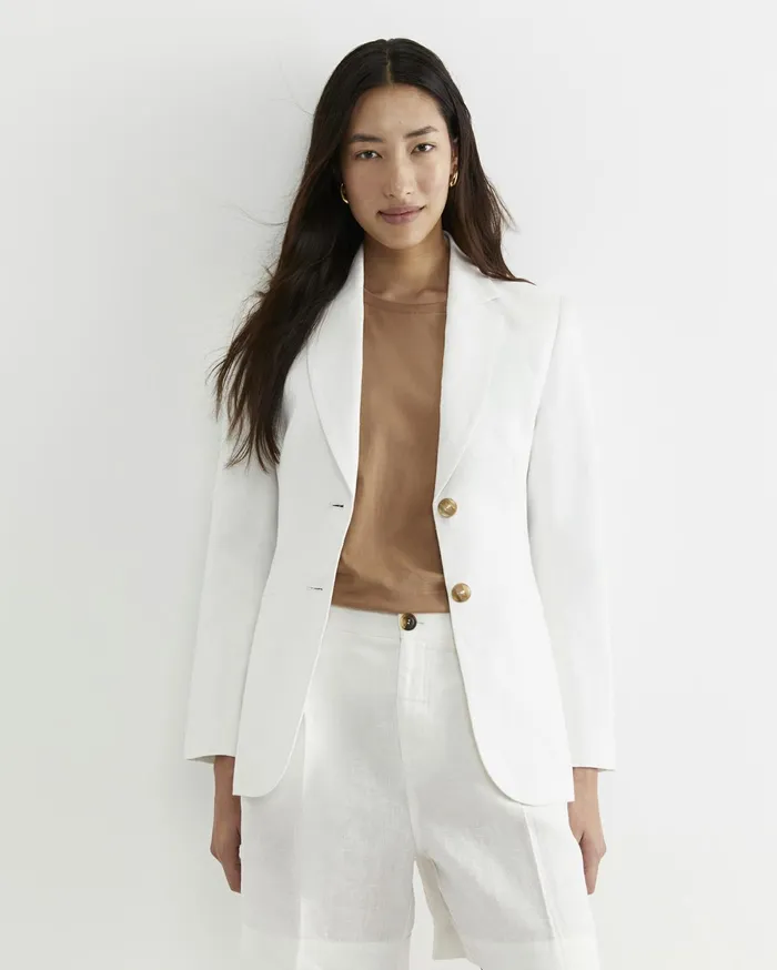 Sportscraft Freya Linen Blazer White Women Blazers