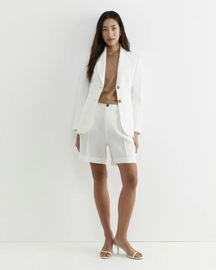 Sportscraft Freya Linen Blazer White Women Blazers