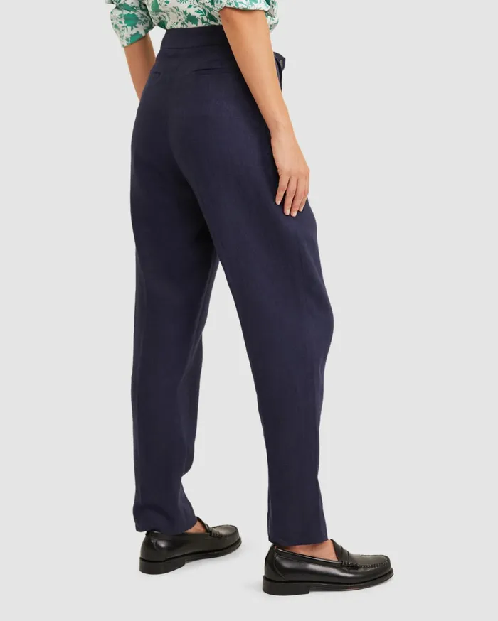 Sportscraft Freya Linen Pant Navy Women Pants