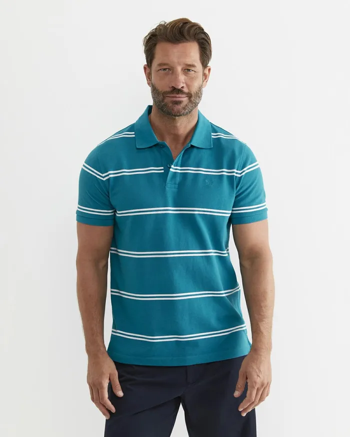 Sportscraft Hall Polo Teal Men TShirts and Polos