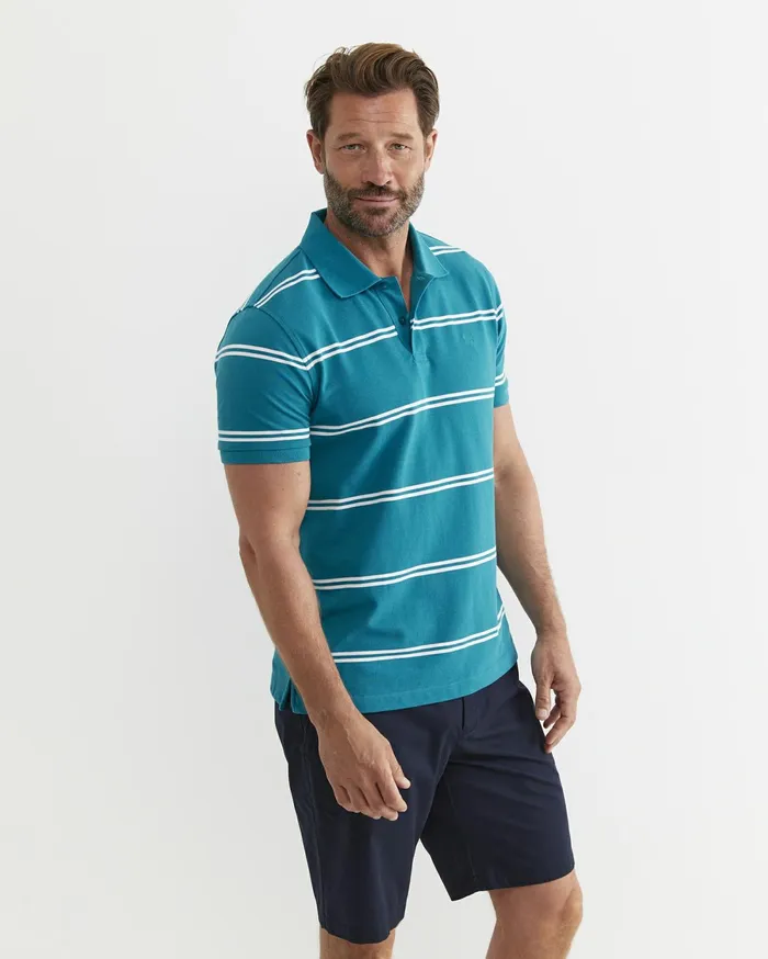 Sportscraft Hall Polo Teal Men TShirts and Polos