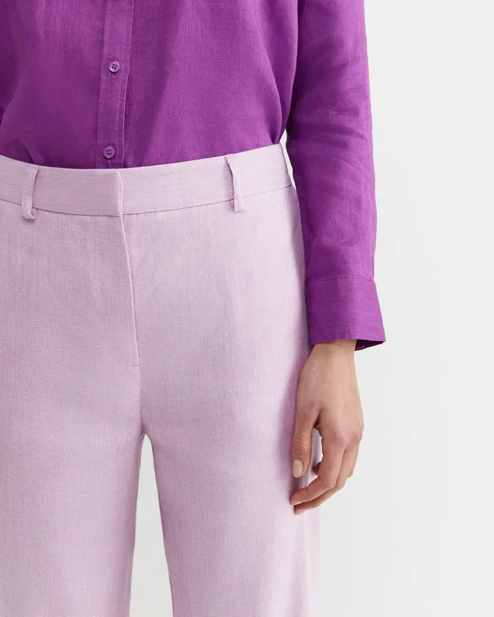 Sportscraft Lena Wide Leg Linen Pant Orchid Women Pants
