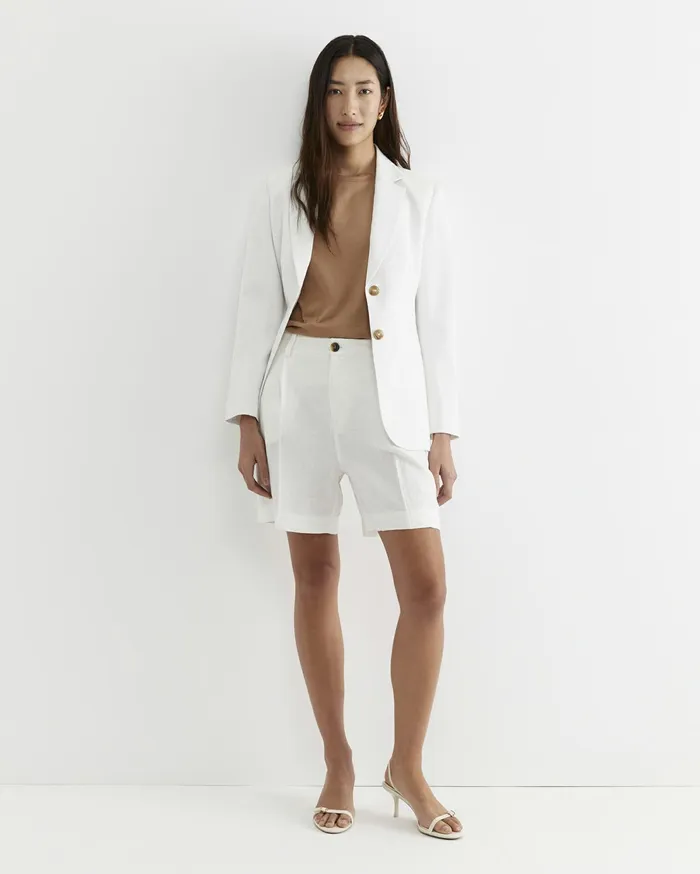 Sportscraft Lilou Linen Short White Women Shorts