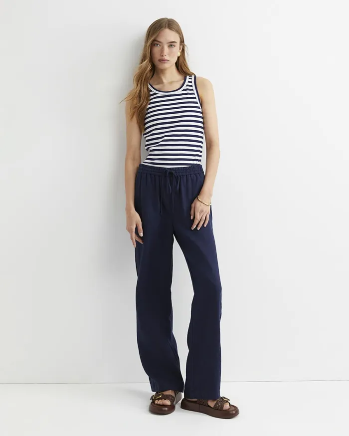 Sportscraft Lulu Drawcord Pant Navy Women Pants