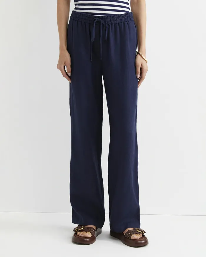Sportscraft Lulu Drawcord Pant Navy Women Pants