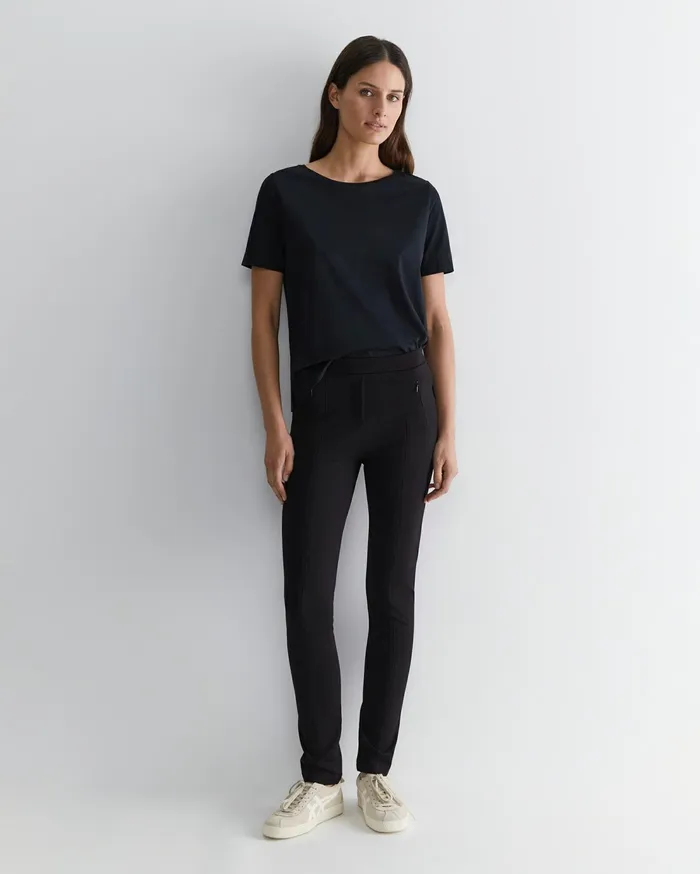 Sportscraft Mercerised Cotton Tee Black Women Tops and Tees