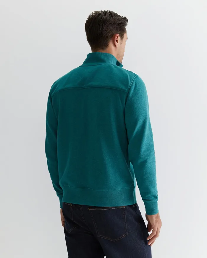 Sportscraft Mont Quarter Zip Lake Blue Men Knitwear