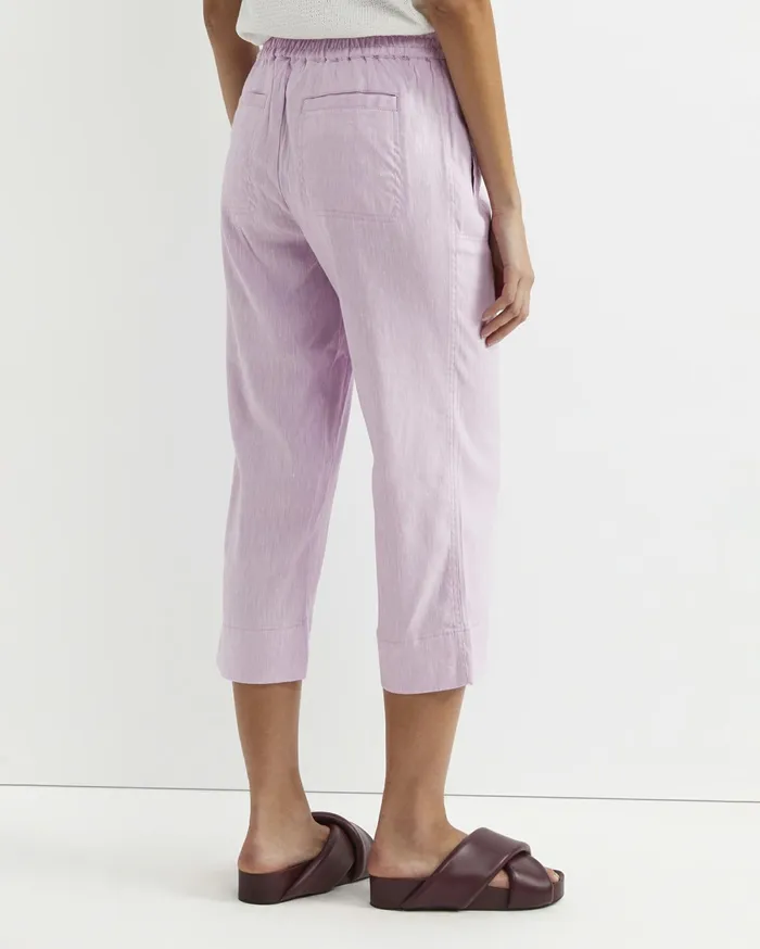 Sportscraft Rosa Crop Linen Pant Orchid Women Pants