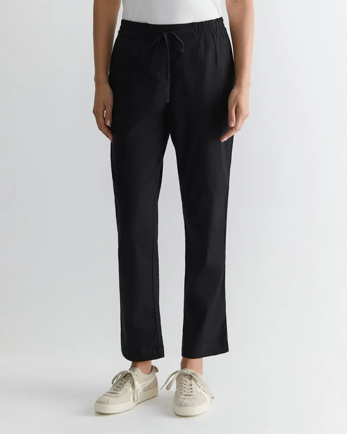 Sportscraft Rosa Linen Pant Black Women Pants