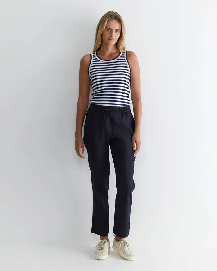 Sportscraft Rosa Linen Pant Classic Navy Women Pants