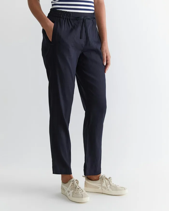 Sportscraft Rosa Linen Pant Classic Navy Women Pants