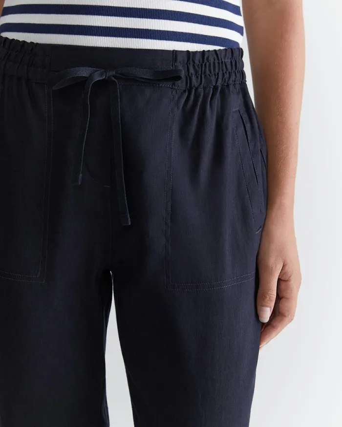 Sportscraft Rosa Linen Pant Classic Navy Women Pants