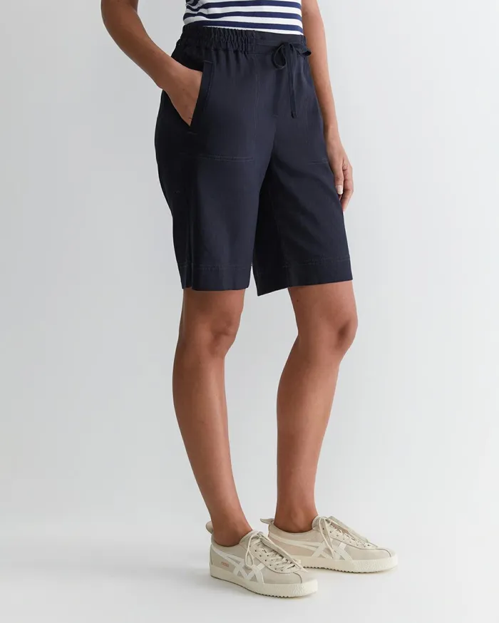 Sportscraft Rosa Linen Short Classic Navy Women Shorts