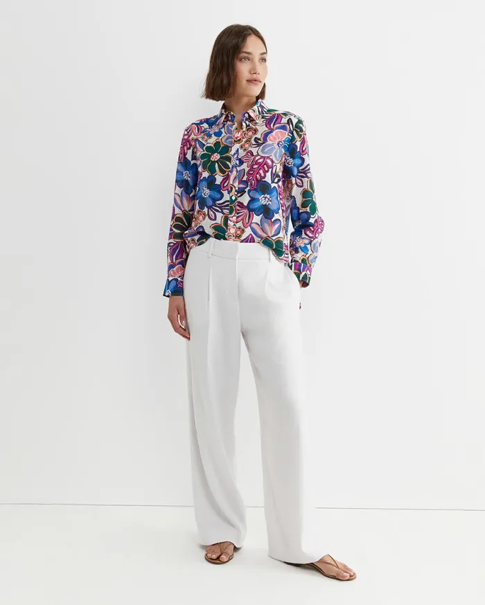 Sportscraft Sara Cotton Silk Shirt Multi Women Shirts