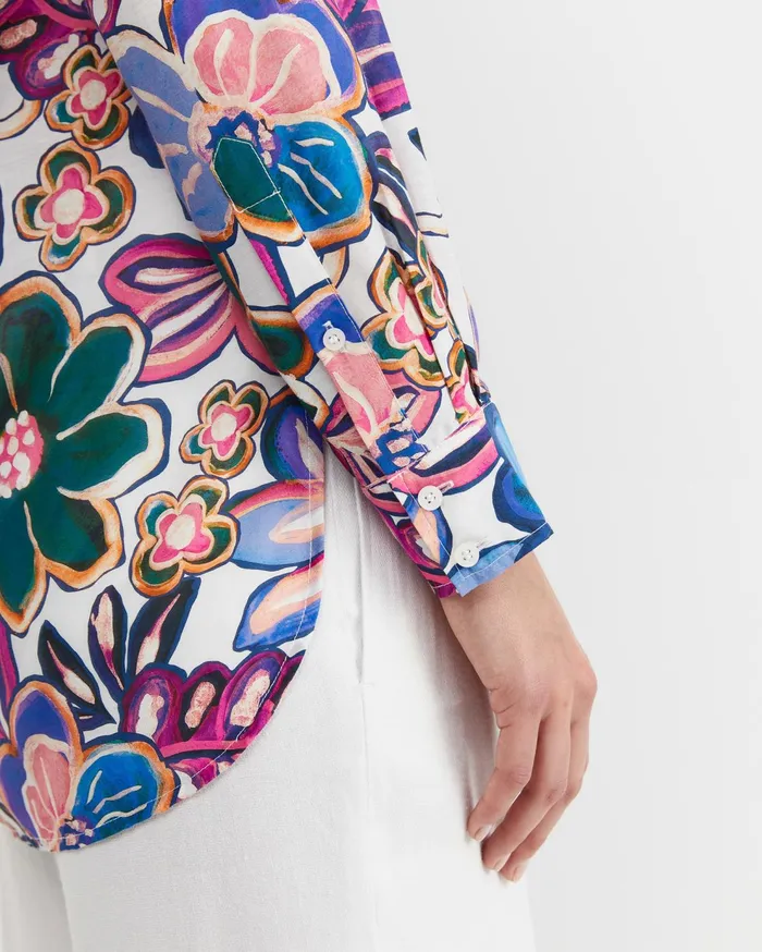 Sportscraft Sara Cotton Silk Shirt Multi Women Shirts