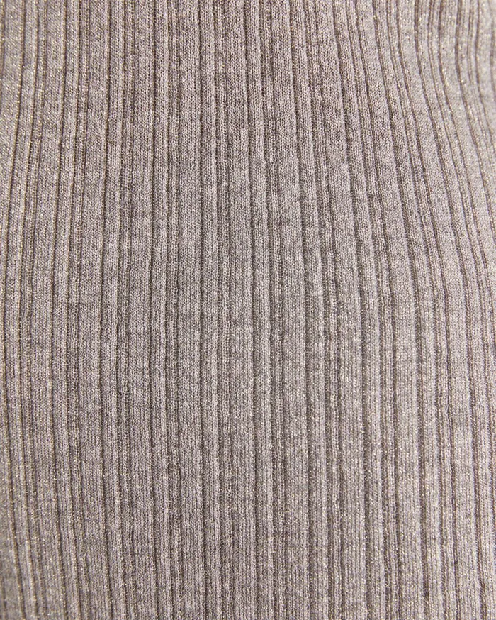 Sportscraft Sparkling Rib Knit Tee Grey Pearl Women Knits and Cardigans