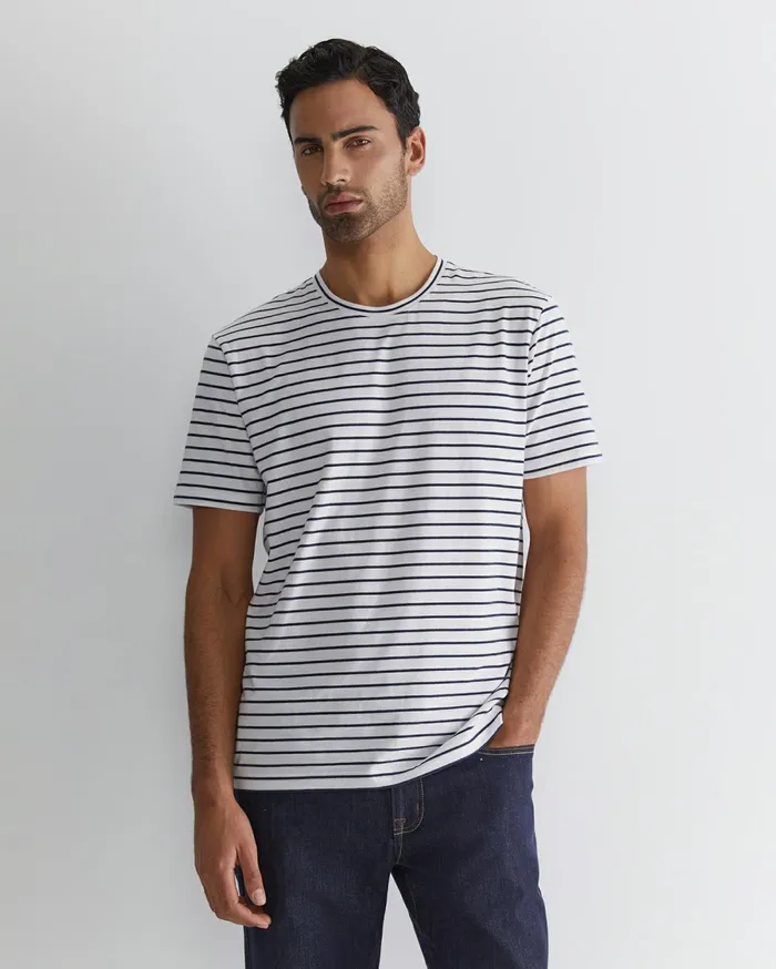 Sportscraft Supersoft Tee Whitenavy Men TShirts and Polos