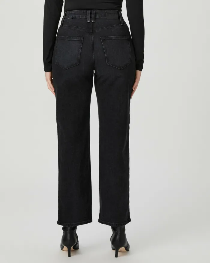 Straight PAIGE Women Flaunt Denim Heartthrob Straight Jean 8211 Solar Black