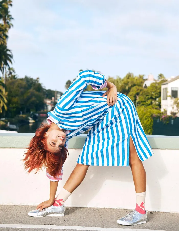 Sundry Clothing Dresses Women Women039s Candy Striped Long Sleeve Shirt Dress In Azure Azure Sundry Clothing Dresses Women Women039s Candy Striped Long Sleeve Shirt Dress In Azure Azure