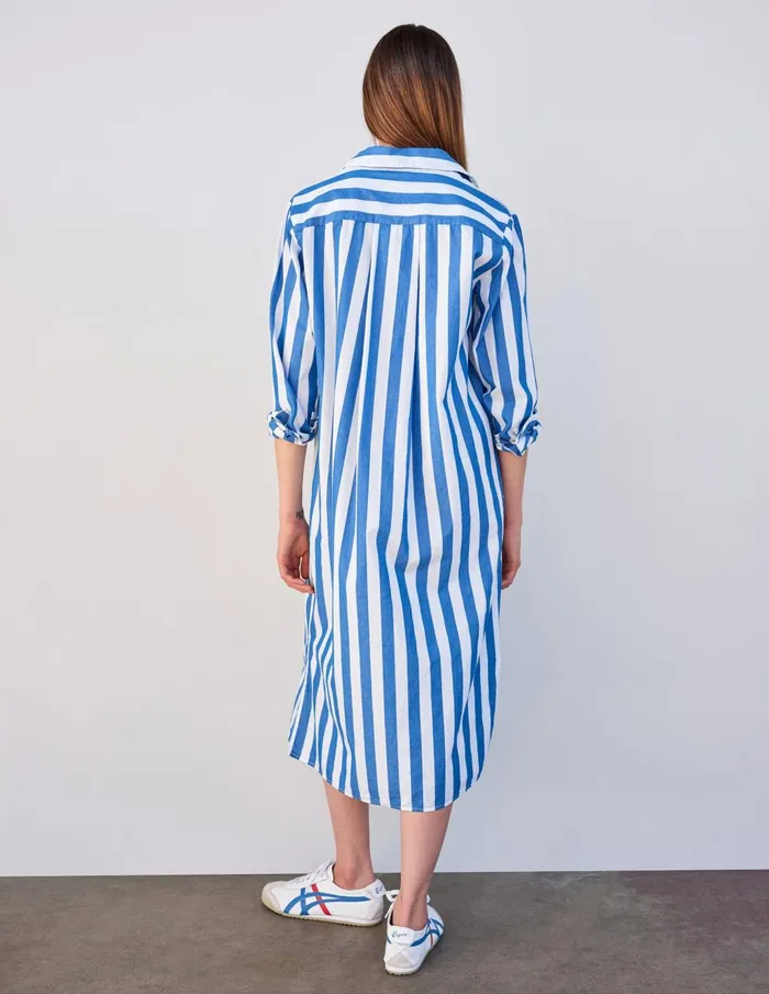 Sundry Clothing Dresses Women Women039s Candy Striped Long Sleeve Shirt Dress In Azure Azure Sundry Clothing Dresses Women Women039s Candy Striped Long Sleeve Shirt Dress In Azure Azure