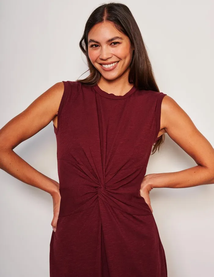 Sundry Clothing Dresses Women Women039s Midi Twist Sleeveless Dress In Red Rock Red Rock Sundry Clothing Dresses Women Women039s Midi Twist Sleeveless Dress In Red Rock Red Rock