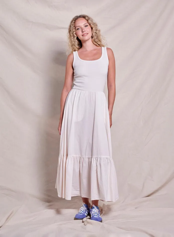 Sundry Clothing Dresses Women Women039s Mixed Media Dress In Oyster Oyster