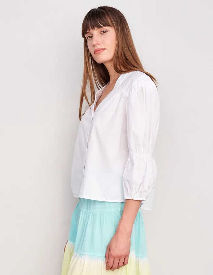 Sundry Clothing Shirting Women Women039s Bubble Sleeve Blouse In Cream Cream Sundry Clothing Shirting Women Women039s Bubble Sleeve Blouse In Cream Cream