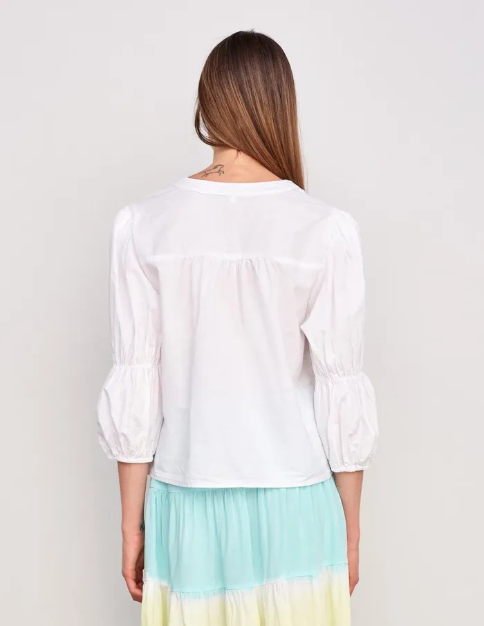 Sundry Clothing Shirting Women Women039s Bubble Sleeve Blouse In Cream Cream Sundry Clothing Shirting Women Women039s Bubble Sleeve Blouse In Cream Cream