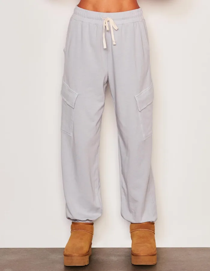 Sundry Clothing Sweatpants Women Women039s Lounge Cargo In Blue Linen Blue Linen Sundry Clothing Sweatpants Women Women039s Lounge Cargo In Blue Linen Blue Linen