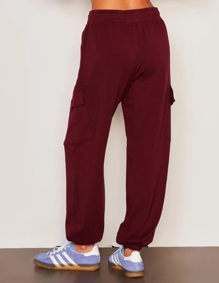 Sundry Clothing Sweatpants Women Women039s Lounge Cargo In Bordeaux Bordeaux Sundry Clothing Sweatpants Women Women039s Lounge Cargo In Bordeaux Bordeaux