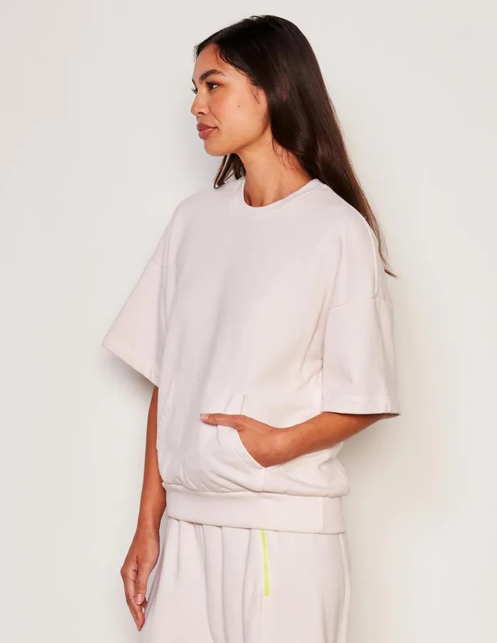 Sundry Clothing Tees Women Women039s Kanga Pocket Popover In Oyster Oyster Sundry Clothing Tees Women Women039s Kanga Pocket Popover In Oyster Oyster
