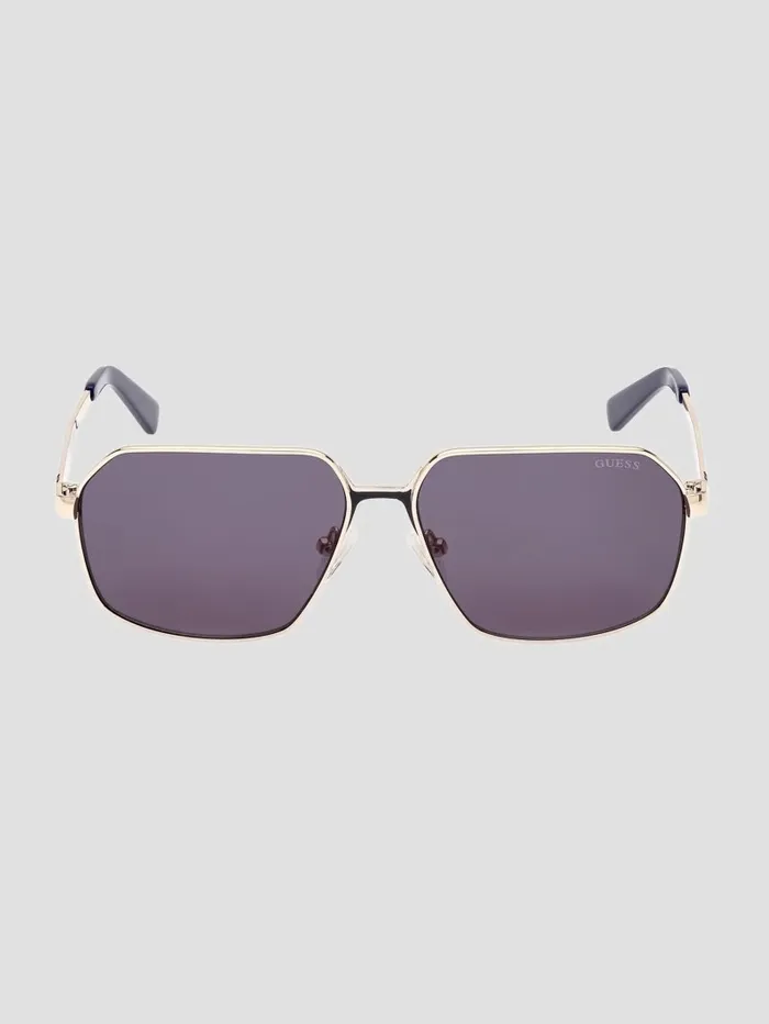 Sunglasses GUESS WomenMen Otto Navigator Metal Sunglasses 32v Gold