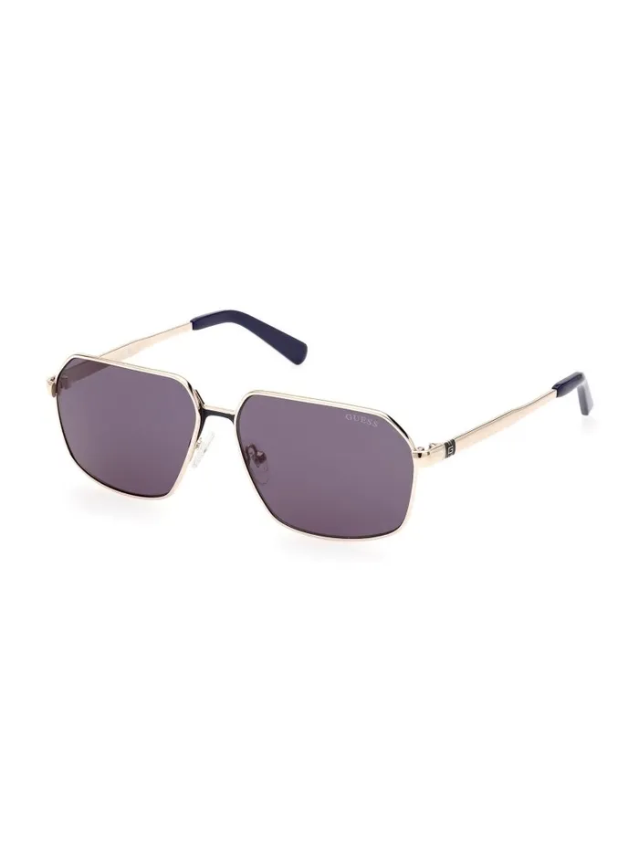 Sunglasses GUESS WomenMen Otto Navigator Metal Sunglasses 32v Gold Sunglasses GUESS WomenMen Otto Navigator Metal Sunglasses 32v Gold
