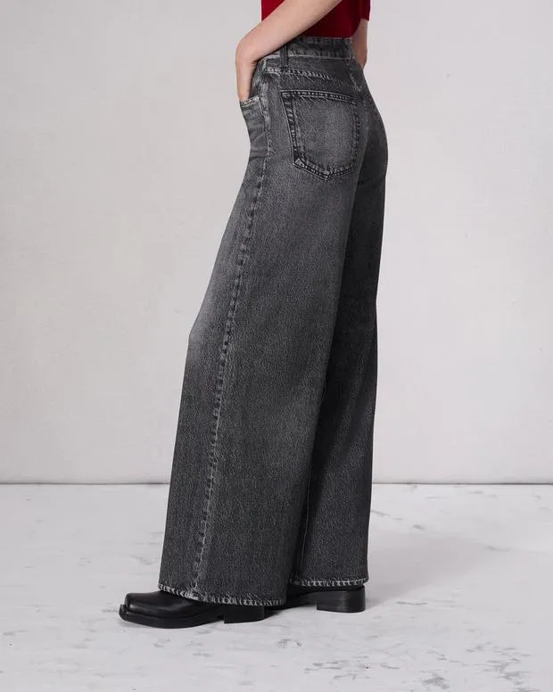 SunglassesMiramarWideLeg and BarrelJeansPants Miramar Terry Sofie WideLeg Pant Washed Black 8211 rag and bone MenWomen