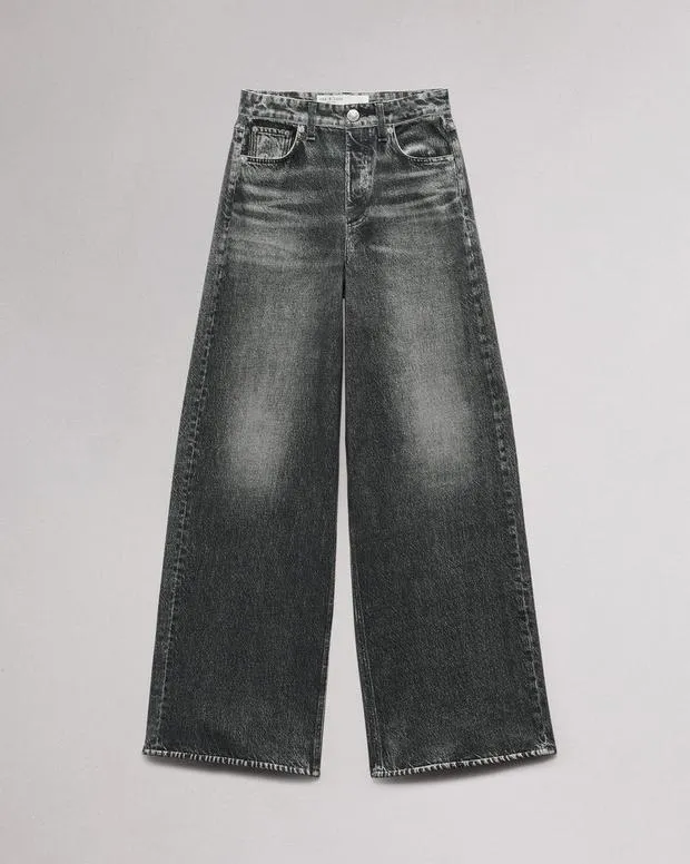 SunglassesMiramarWideLeg and BarrelJeansPants Miramar Terry Sofie WideLeg Pant Washed Black 8211 rag and bone MenWomen