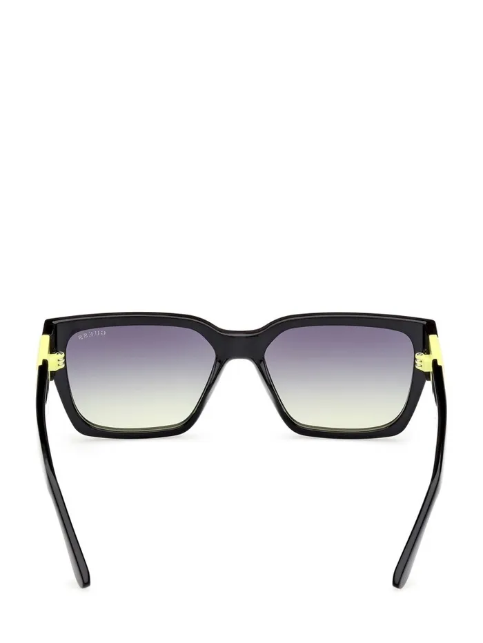 Sunglasses Square Sunglasses and Fabric Chain Set Black 8211 GUESS Women Sunglasses Square Sunglasses and Fabric Chain Set Black 8211 GUESS Women