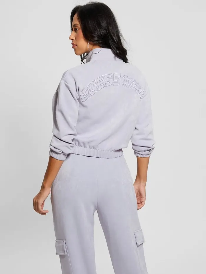 Sweaters and Knits GUESS Women Euphemia Cargo ZipUp Sweater Glacier Sea Blue Sweaters and Knits GUESS Women Euphemia Cargo ZipUp Sweater Glacier Sea Blue