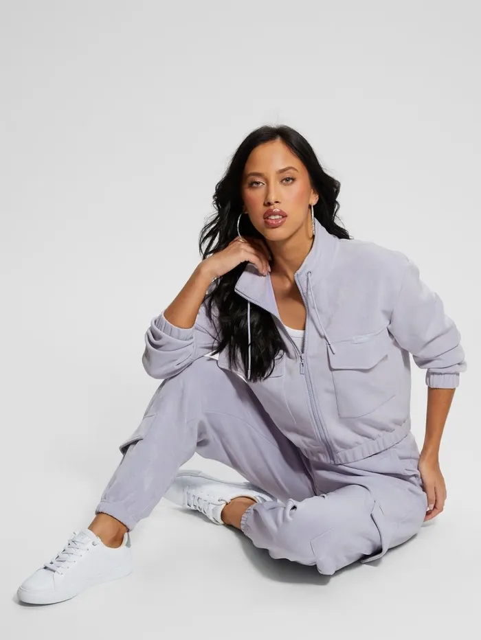 Sweaters and Knits GUESS Women Euphemia Cargo ZipUp Sweater Glacier Sea Blue Sweaters and Knits GUESS Women Euphemia Cargo ZipUp Sweater Glacier Sea Blue