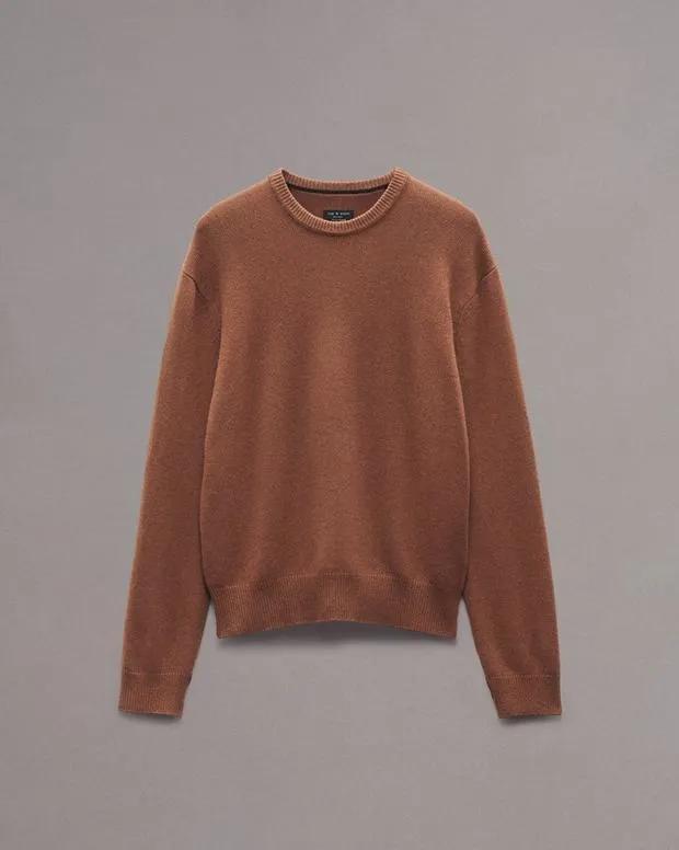 Sweaters rag and bone Men Downing Relaxed Fit Cashmere Sweater ClayShark Blue