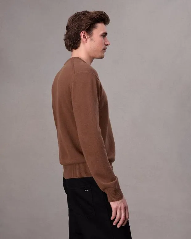 Sweaters rag and bone Men Downing Relaxed Fit Cashmere Sweater ClayShark Blue