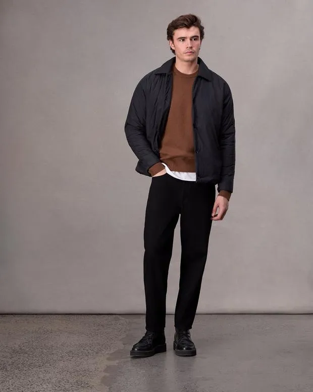Sweaters rag and bone Men Downing Relaxed Fit Cashmere Sweater ClayShark Blue
