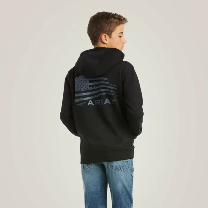 Sweatshirts and Hoodies Kids Ariat Patriot 20 Sweatshirt Blackgrey Sweatshirts and Hoodies Kids Ariat Patriot 20 Sweatshirt Blackgrey
