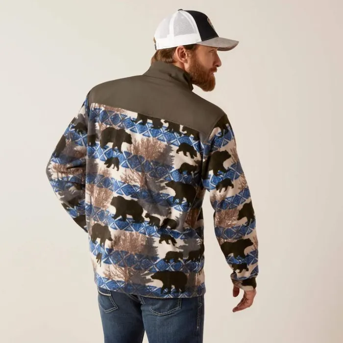 Sweatshirts and Hoodies Men Ariat Basis 20 14 Zip Sweatshirt Grey Heather