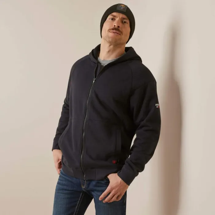 Sweatshirts and Hoodies Men Ariat FR Rev Shock Fire Hoodie Black Sweatshirts and Hoodies Men Ariat FR Rev Shock Fire Hoodie Black