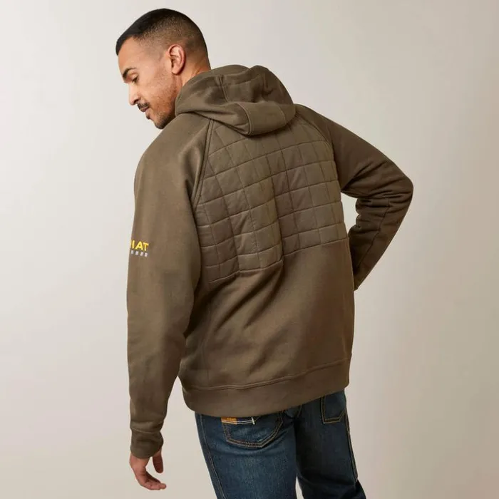 Sweatshirts and Hoodies Men Ariat Rebar Regulator Full Zip Hoodie Wren