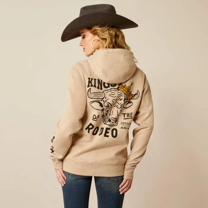 Sweatshirts and Hoodies Men Ariat Sendero King Cow Hoodie Off White