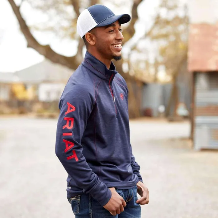 Sweatshirts and Hoodies Men Ariat Tek Team 12 Zip Sweatshirt Navy Heather Sweatshirts and Hoodies Men Ariat Tek Team 12 Zip Sweatshirt Navy Heather