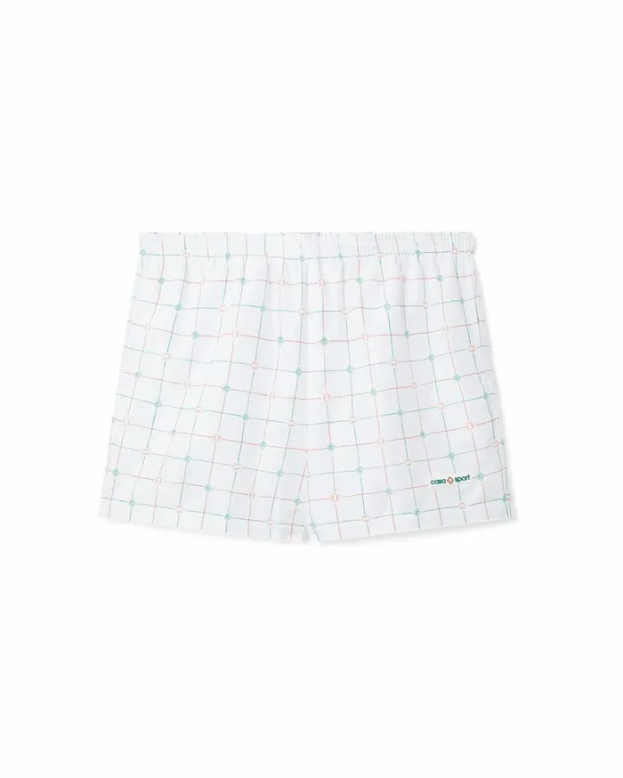 Swimwear Men Casablanca Paris Tennis Check Swim Trunks
