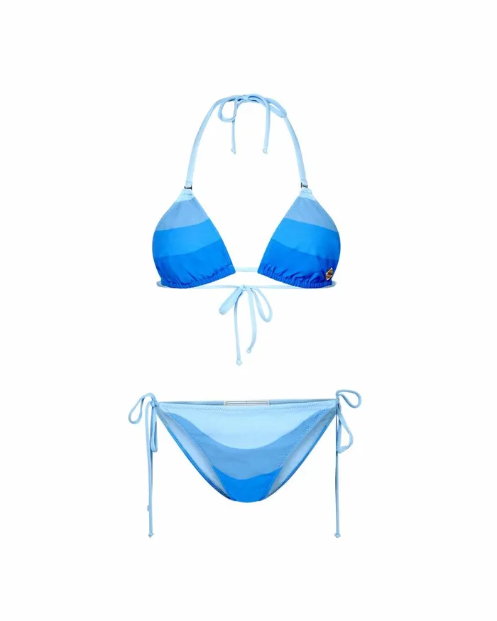 Swimwear Women Casablanca Paris Blue Gradient Bikini Set
